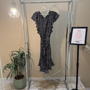 NWT Max Studio ruffled sleeves and bottom floral midi dress